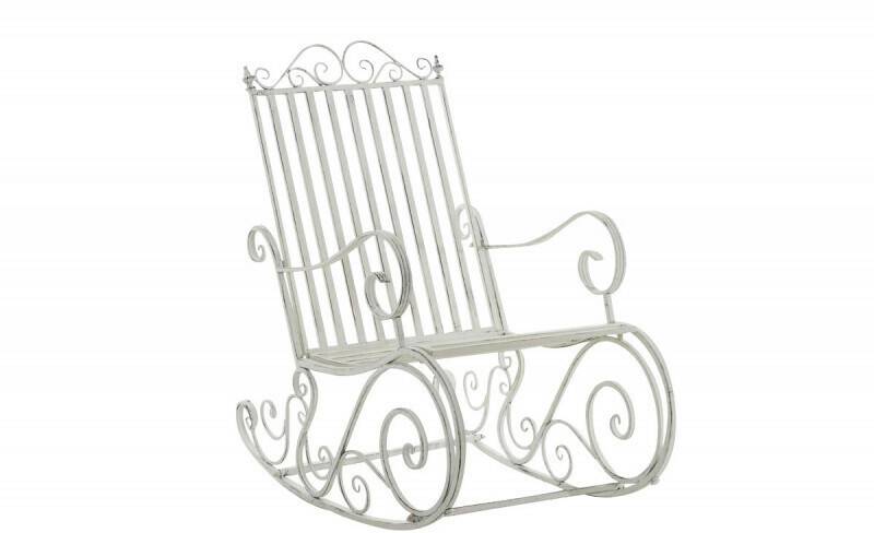 CLP Rocking Chair Smilla antique white Sedie da giardino